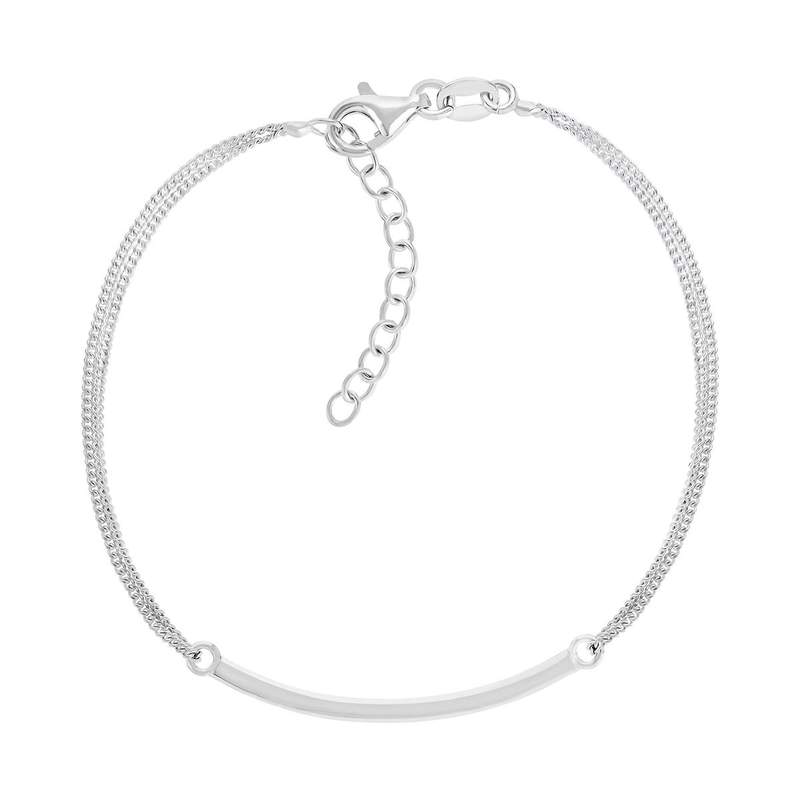 Bracelet argent 925 fantaisie 20 cm - vue 1