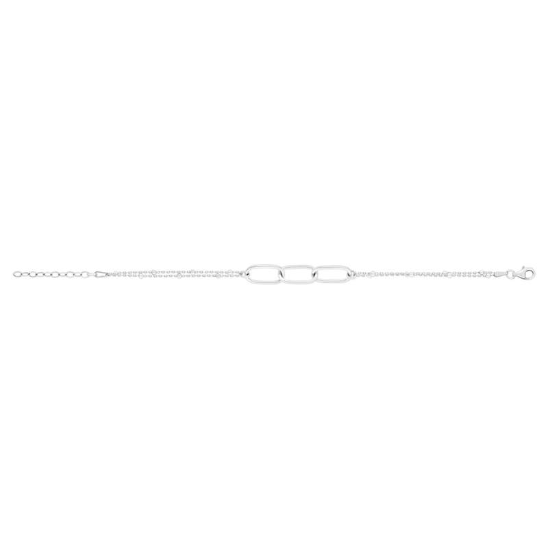 Bracelet argent 925 fantaisie 20 cm - vue 2