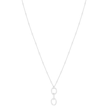 Collier argent 925 motif pendant 46 cm