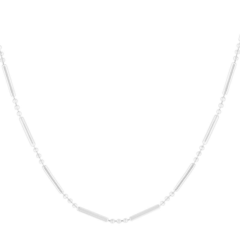 Collier argent 925 maille fantaisie 41 cm - vue 1