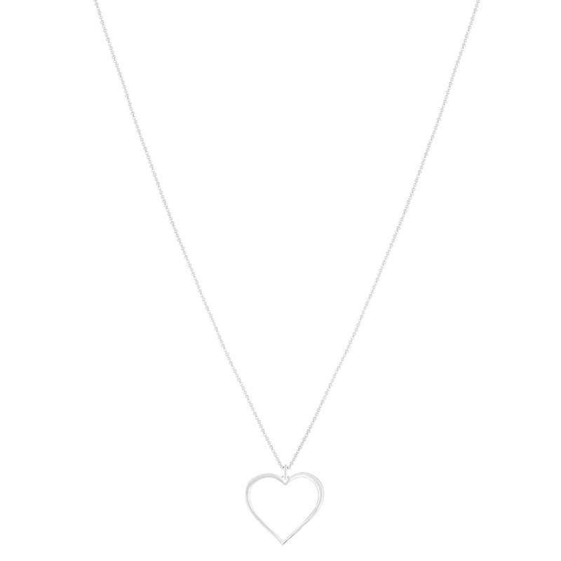 Collier argent 925 coeur 44 cm - vue 2