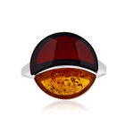 Bague argent 925 ambre - vue 3