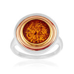 Bague argent 925 3tons ambre - vue 1