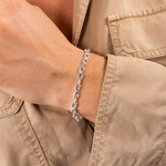 Bracelet argent 925 19cm - vue porté 1