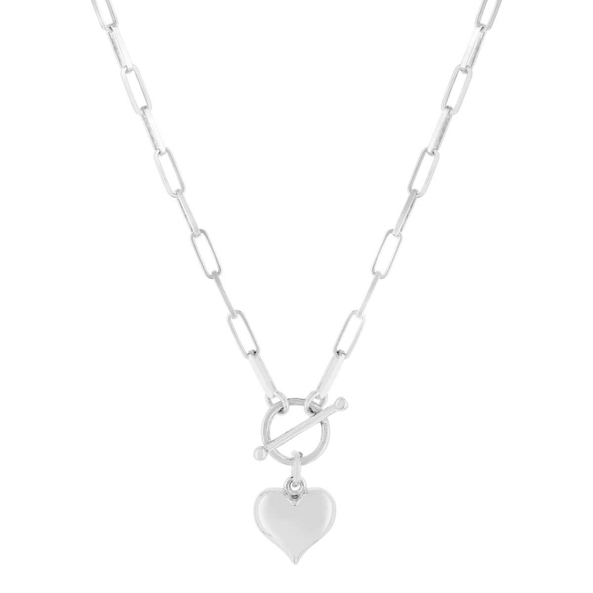 Collier argent 925 coeur 45cm