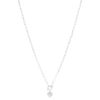 Collier argent 925 coeur 45cm - vue V2