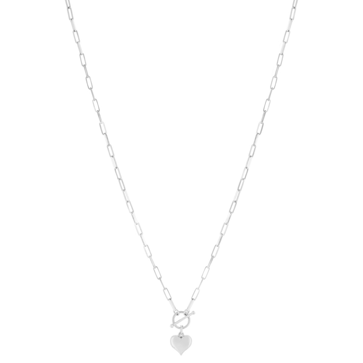 Collier argent 925 coeur 45cm - vue 2