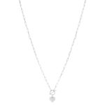 Collier argent 925 coeur 45cm - vue 2