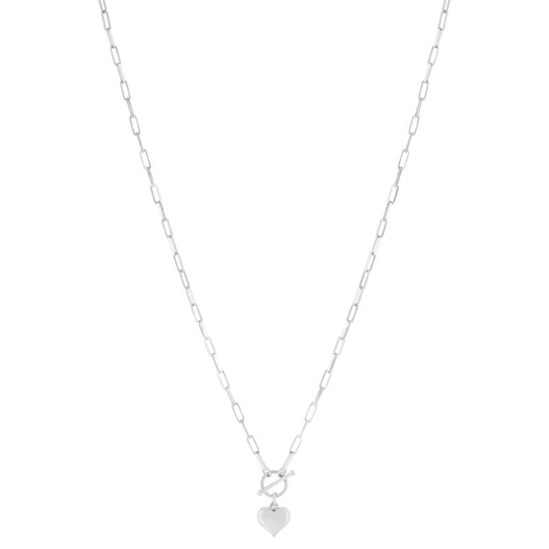 Collier argent 925 coeur 45cm - vue 2
