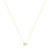 Collier or 375 jaune initiale 44.5cm - vue V2