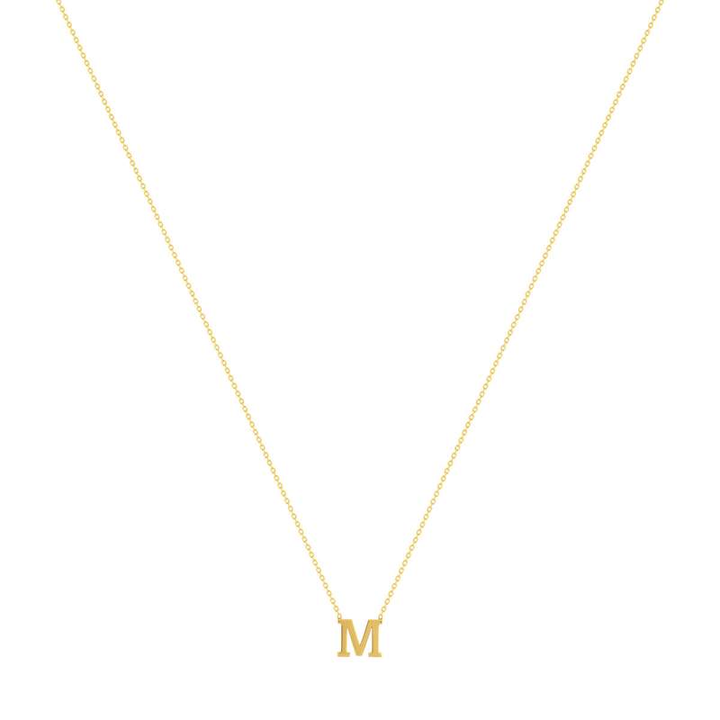 Collier or 375 jaune initiale 44.5cm - vue 2