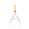 Pendentif or 375 jaune perles de culture - vue V1