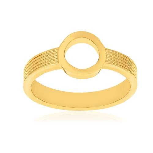 Yellow gold-plated ring