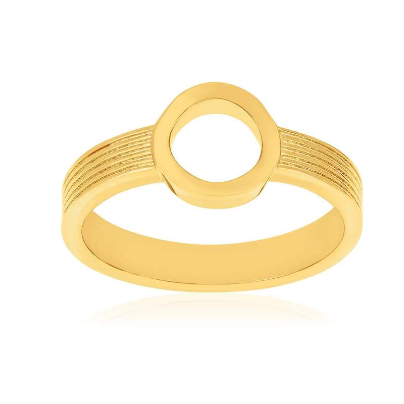 Bague plaqué or jaune - vue 1