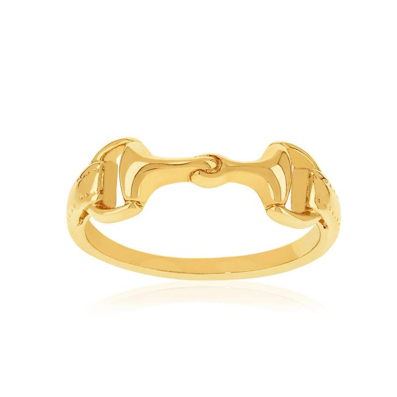 Bague plaqué or jaune - vue 1