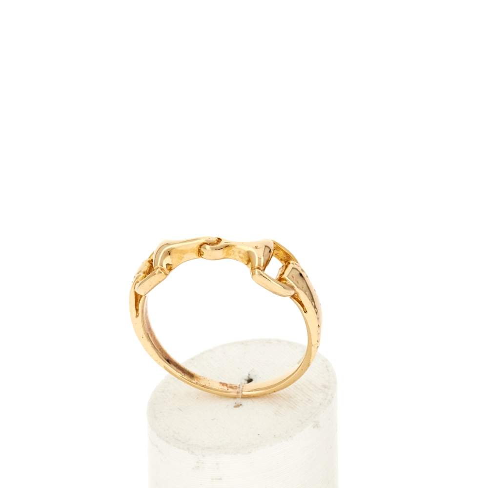 Bague plaqué or jaune - vue 2