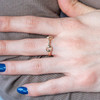 Bague plaqué or jaune - vue Vporté 1