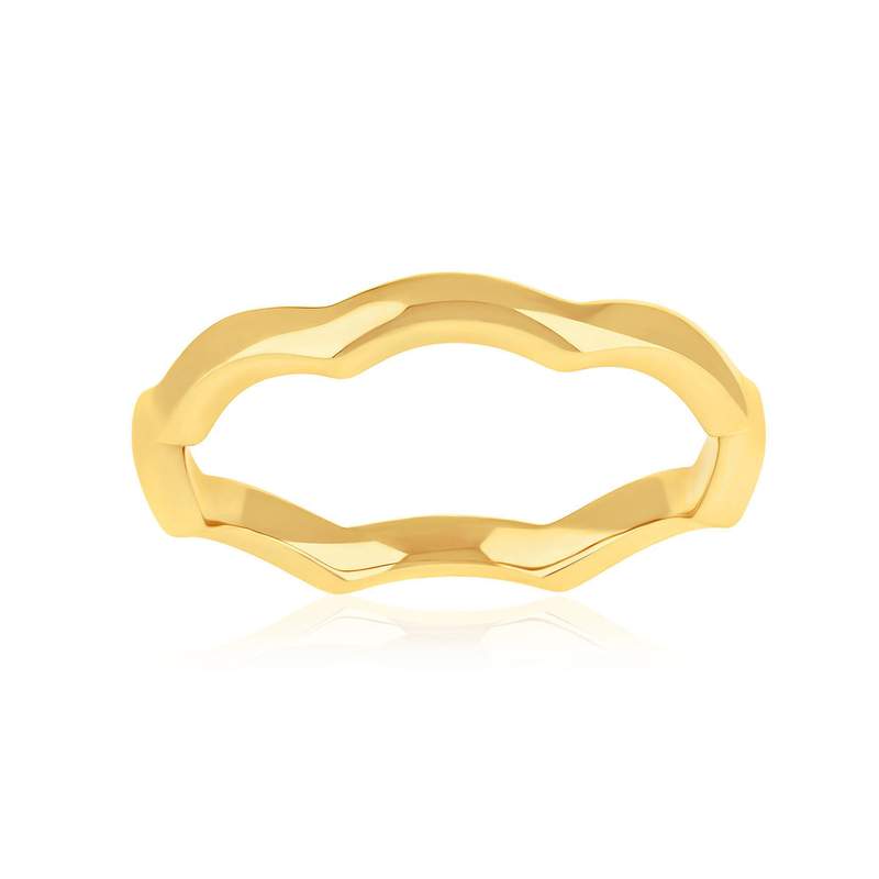 Ring met geelgoudlaag - aanzicht 1