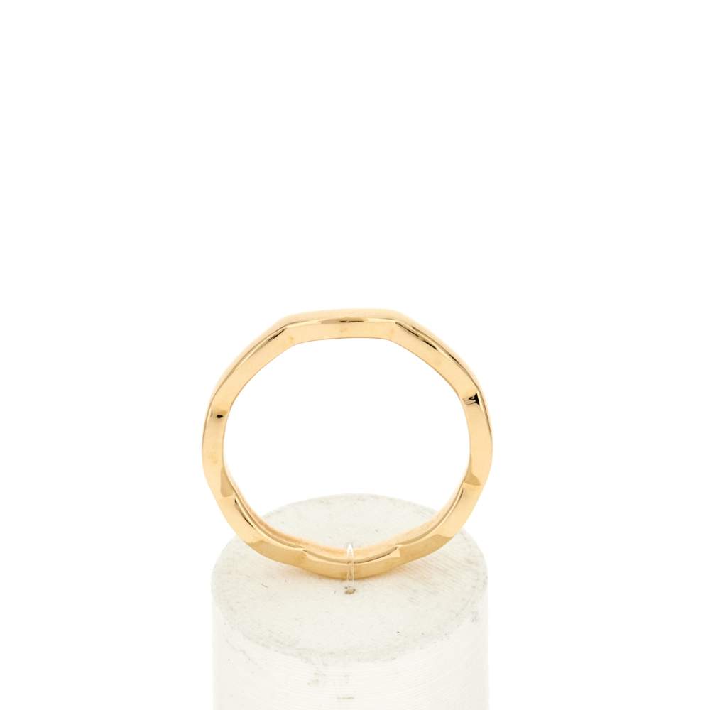 Ring met geelgoudlaag - aanzicht 1