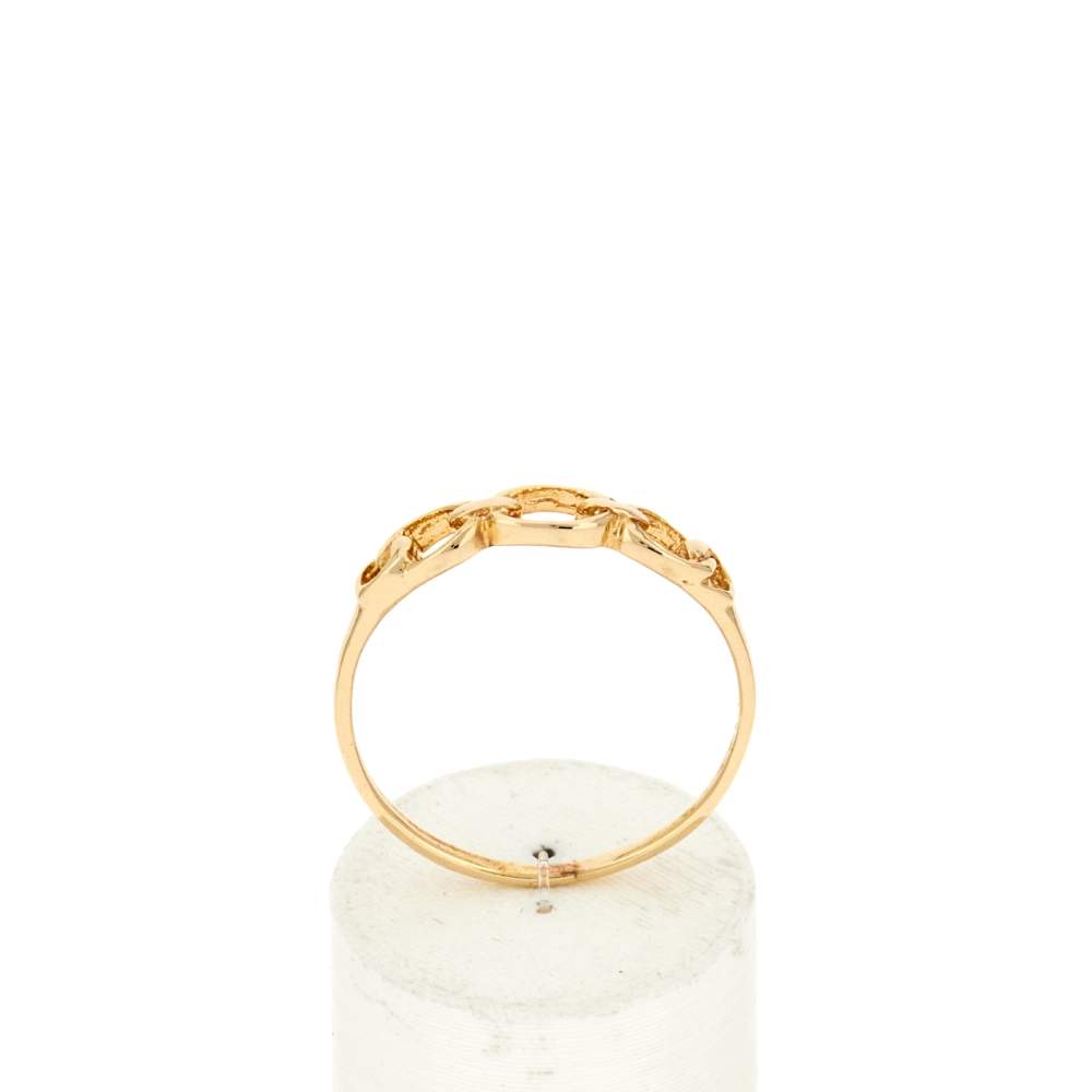 Bague plaqué or jaune - vue 1