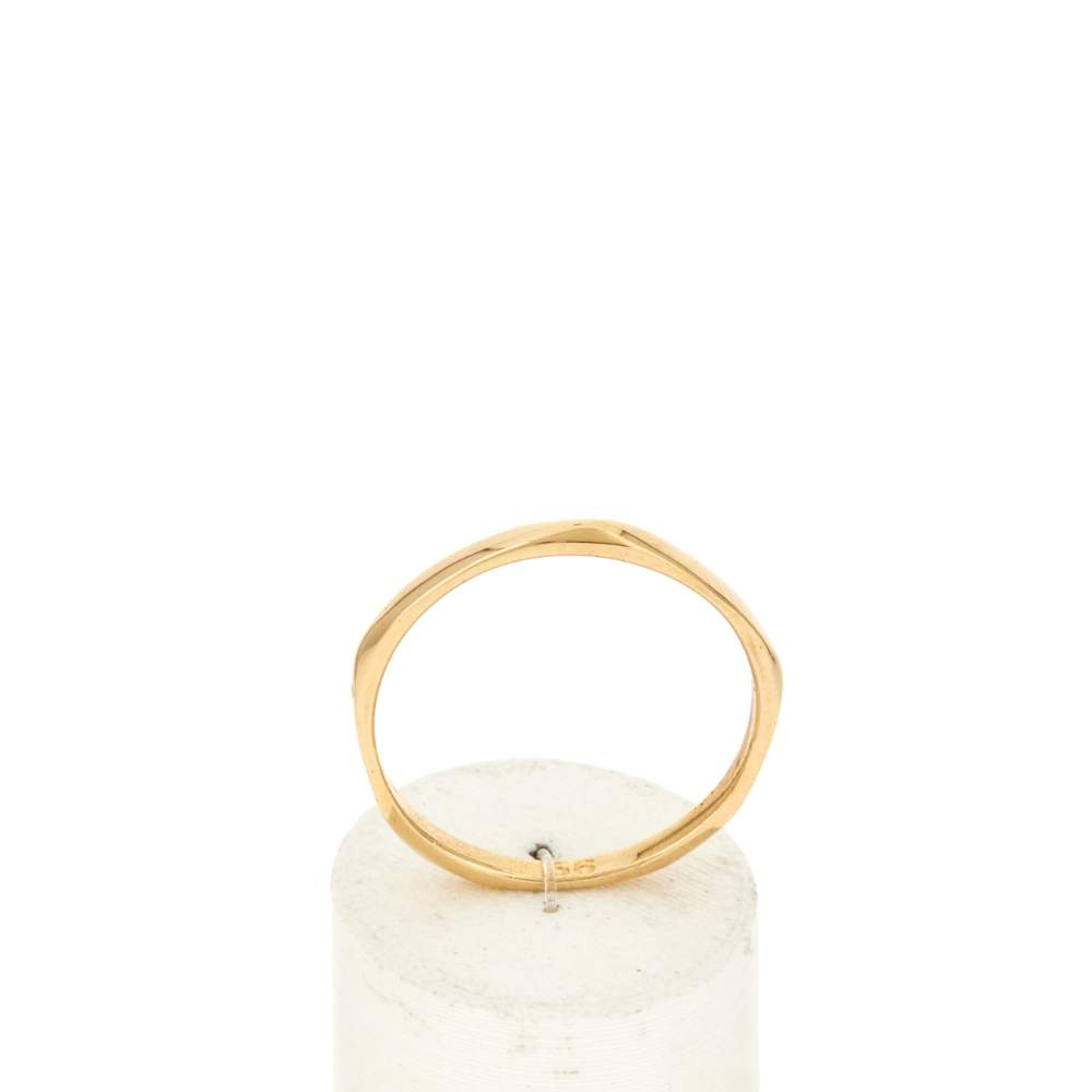 Bague plaqué or jaune - vue 1