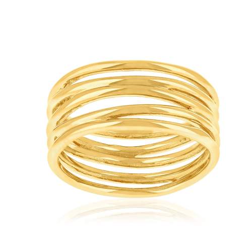 Yellow gold-plated ring