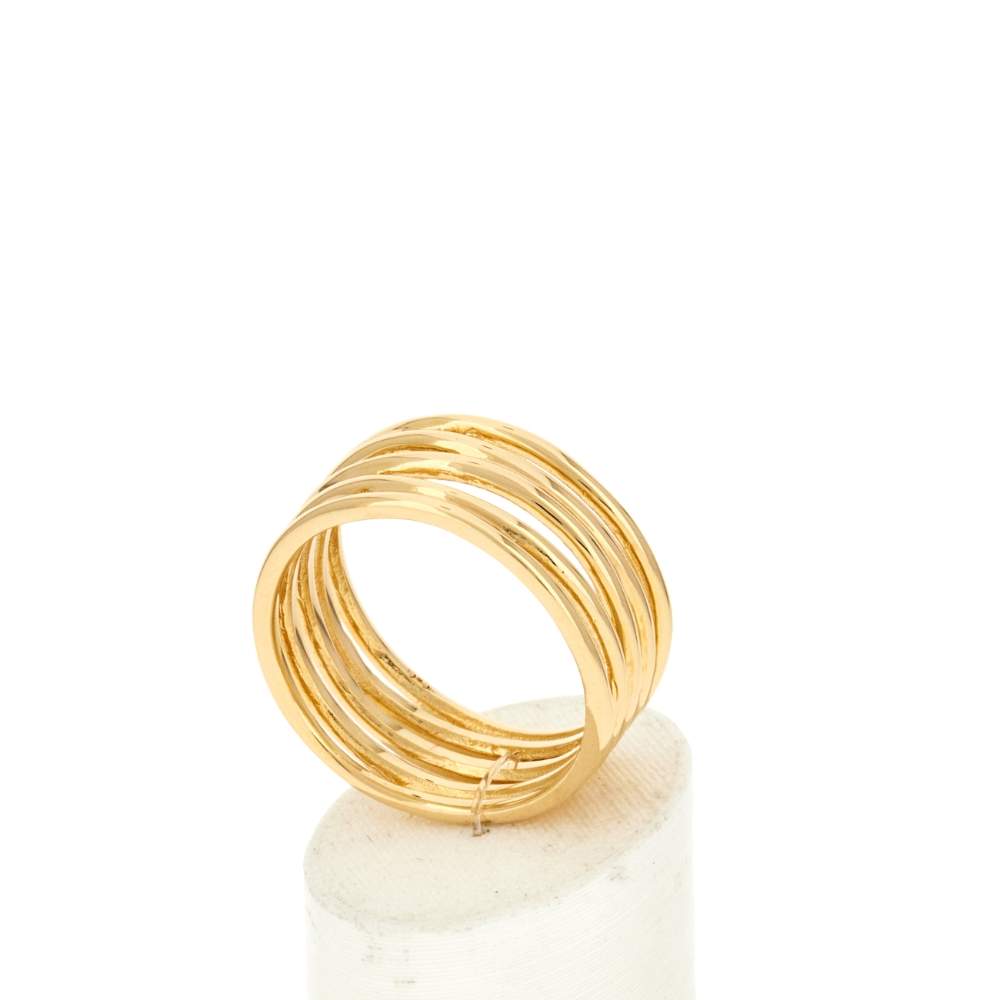 Bague plaqué or jaune - vue 3