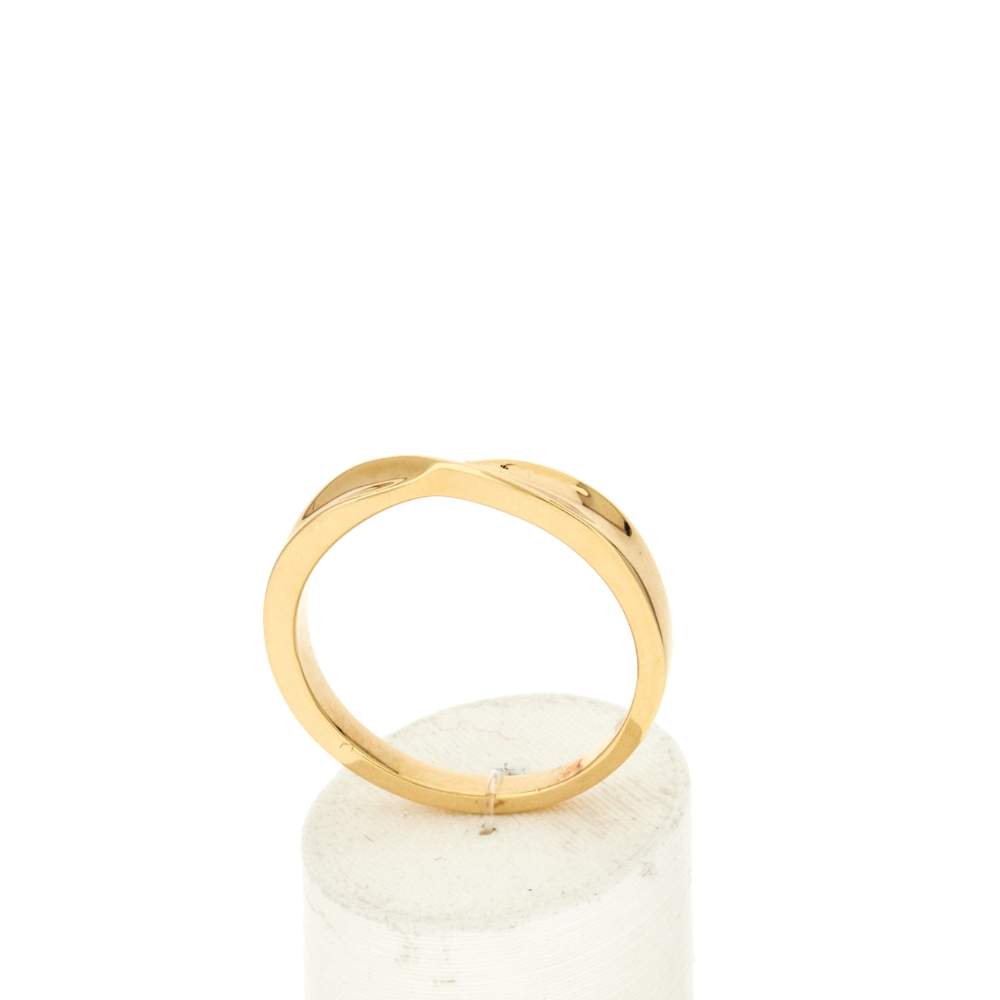 Yellow gold-plated ring - view 2