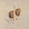 Boucles d'oreilles plaqué or jaune et zirconias - vue VD1