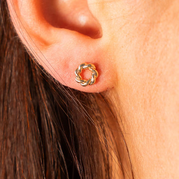 Geel vergulde oorbellen