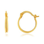 Créoles plaqué or jaune - vue 1