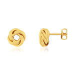 Boucles d'oreilles plaqué or jaune boule - vue 1