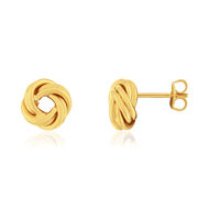 Boucles d'oreilles plaqué or jaune boule