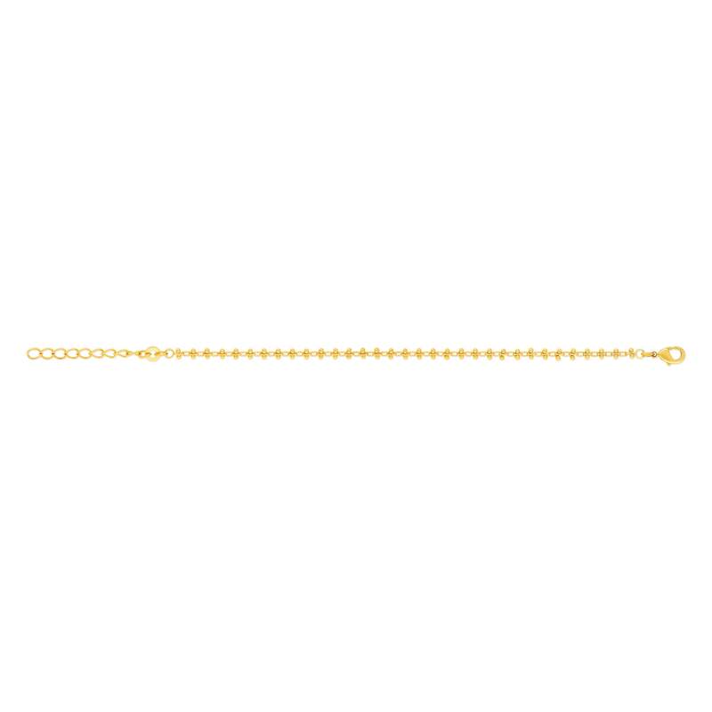 Bracelet plaqué or jaune 18cm - vue 1