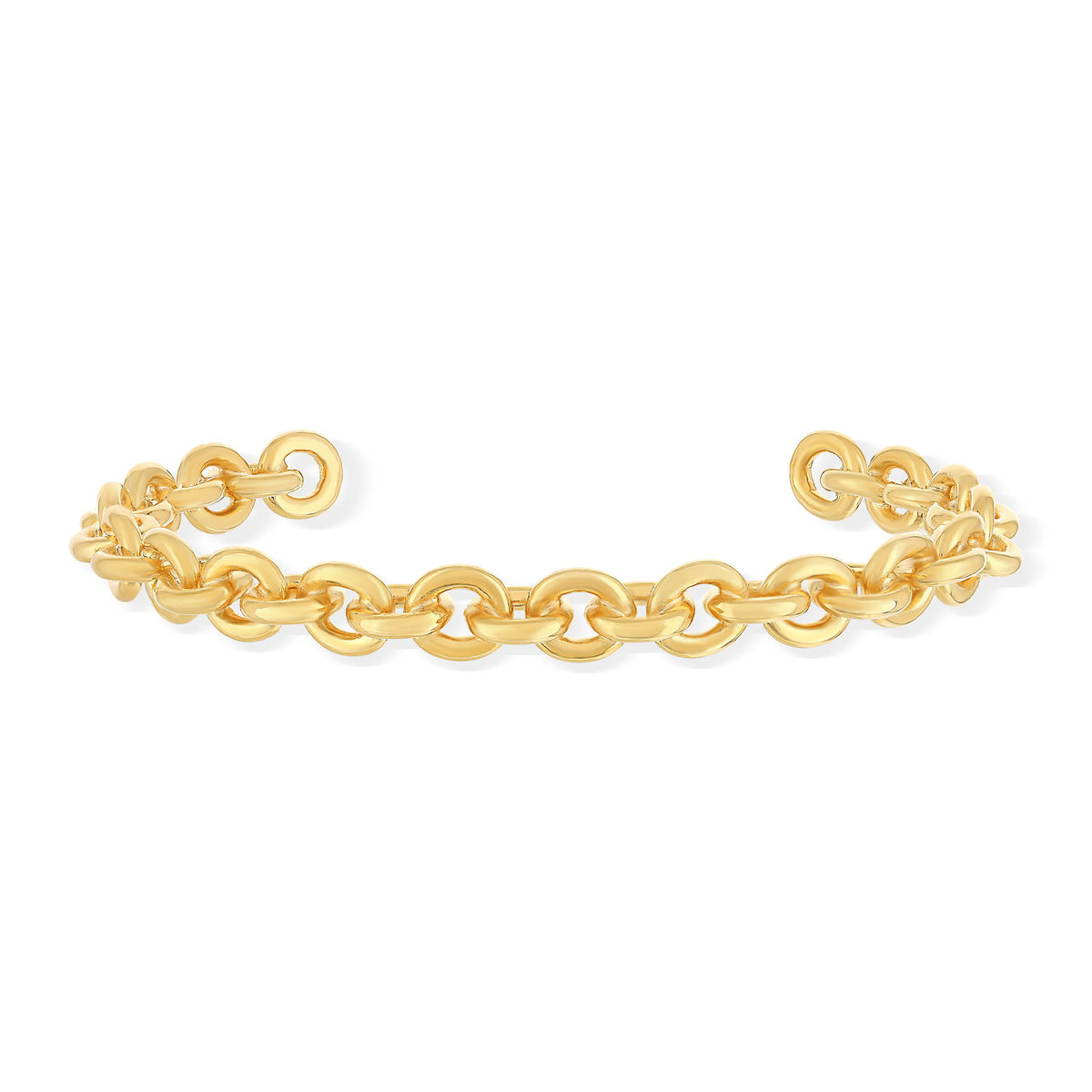 Bracelet demi-jonc plaqué or jaune