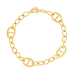 Bracelet plaqué or jaune 18cm - vue 1
