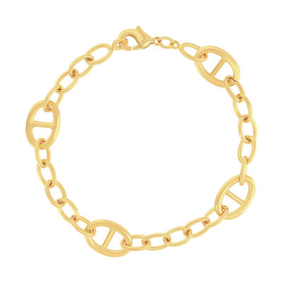 Bracelet plaqué or jaune 18cm