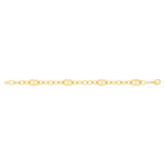 Bracelet plaqué or jaune 18cm - vue 2