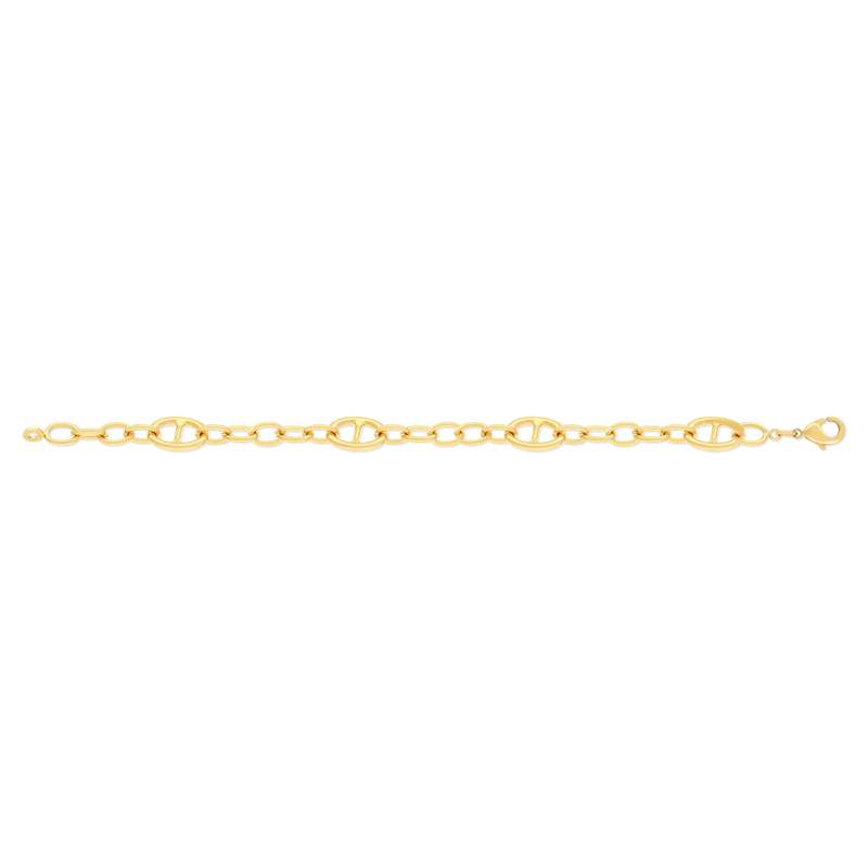 Bracelet plaqué or jaune 18cm - vue 2