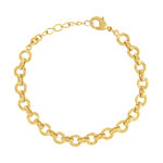 Bracelet plaqué or jaune 19cm - vue 1