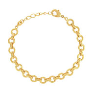 Bracelet plaqué or jaune 19cm