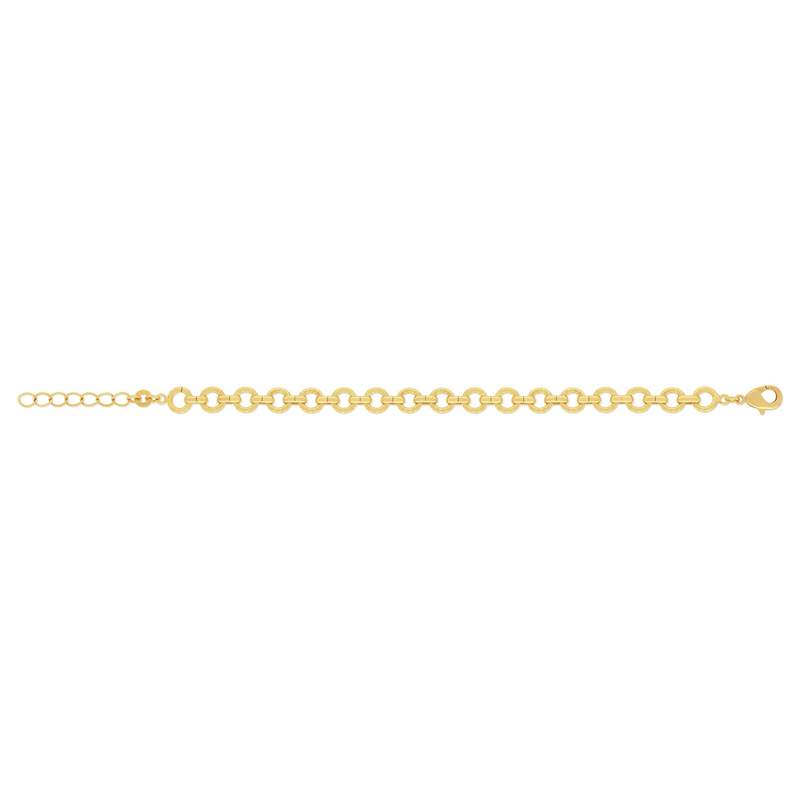 Bracelet plaqué or jaune 19cm - vue 2