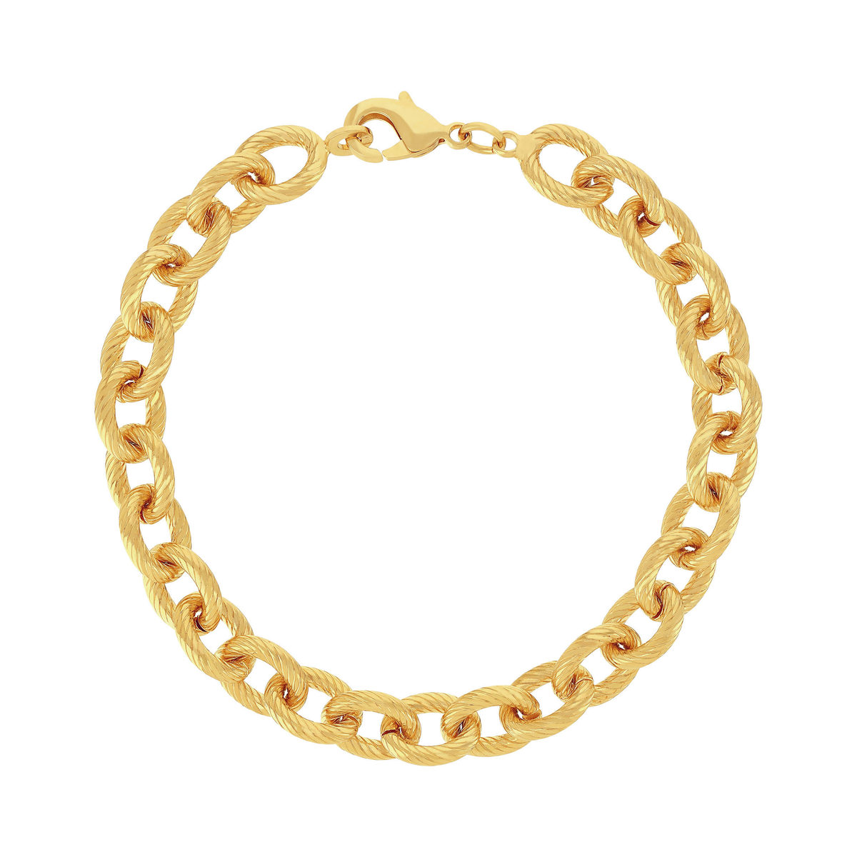 Bracelet plaqué or jaune 18cm