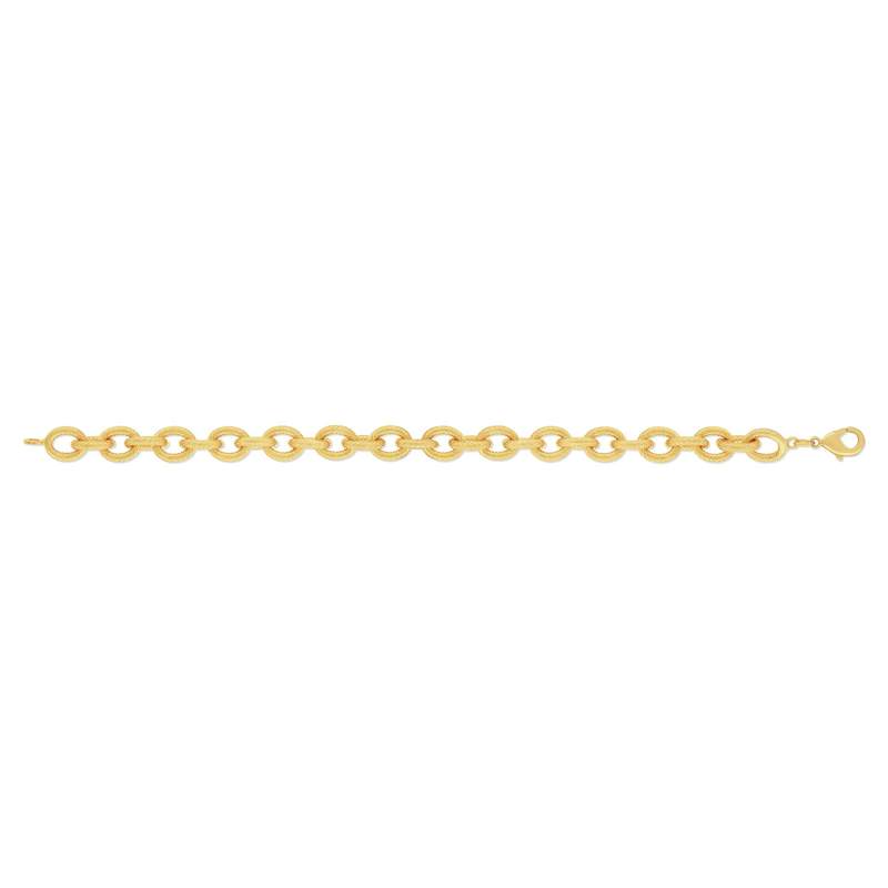 Bracelet plaqué or jaune 18cm - vue 2
