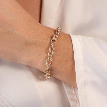 Bracelet plaqué or jaune 18cm