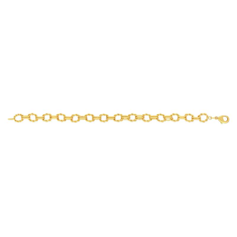 Bracelet plaqué or jaune 18cm - vue 2