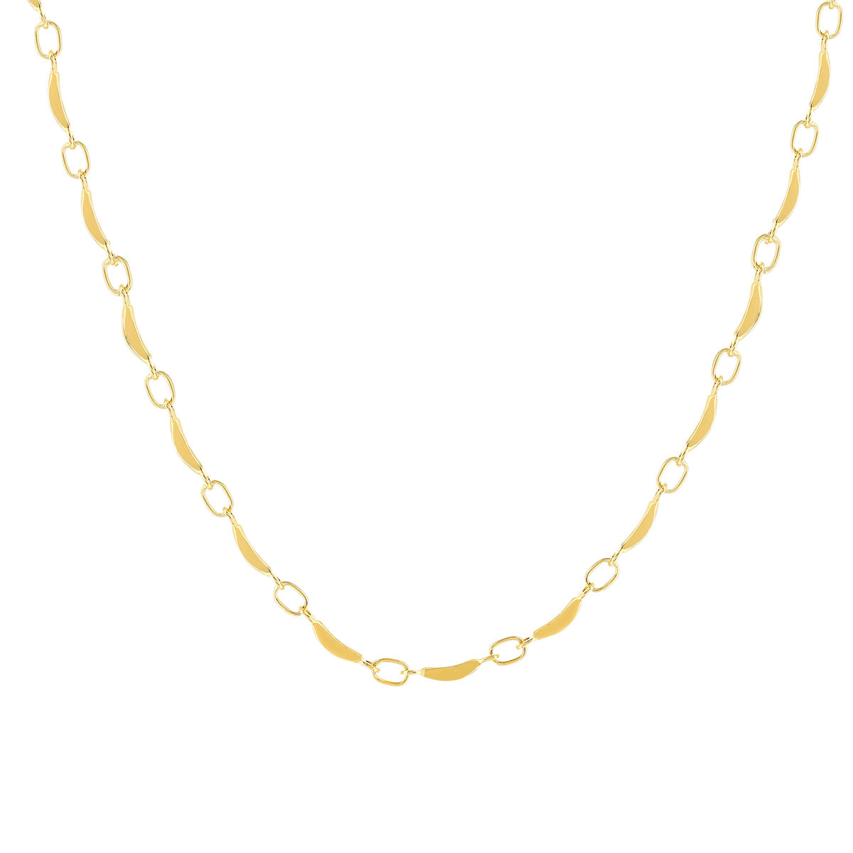 Collier plaqué or jaune 45cm