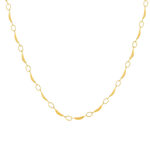 Collier plaqué or jaune 45cm - vue 1