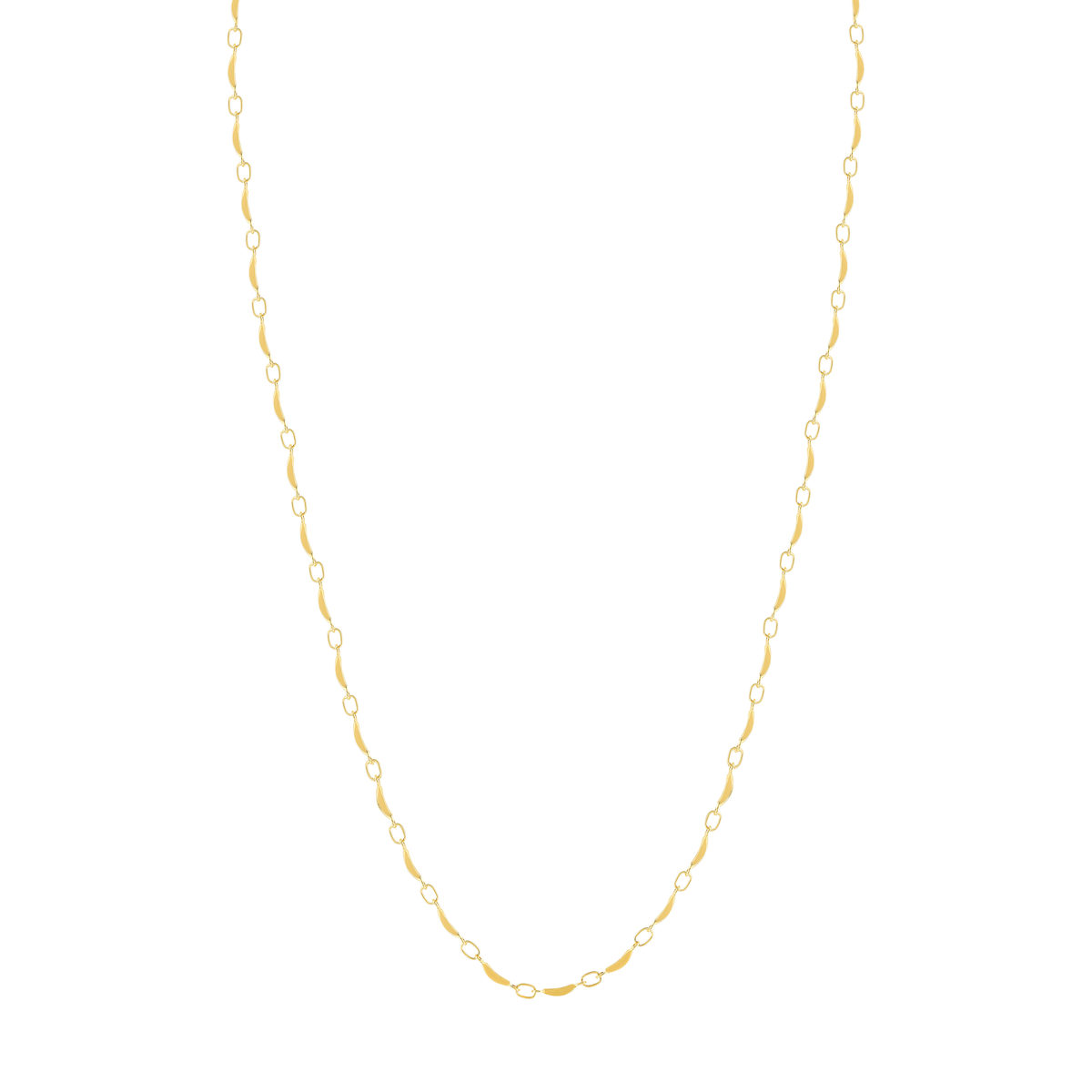 Collier plaqué or jaune 45cm - vue 2