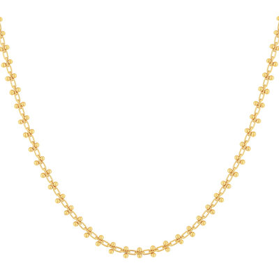 Collier plaqué or jaune 45cm